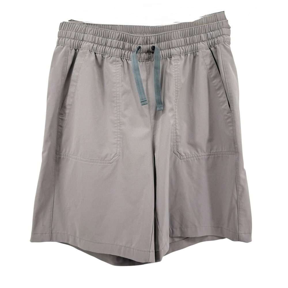 Orvis Active Shorts Mens Medium Pre-Owned 8" Shorts Gray Drawstring Stretch Yoga